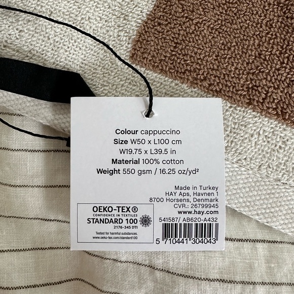 HAY Design Checkered Hand Towel NWT - Picture 5 of 5